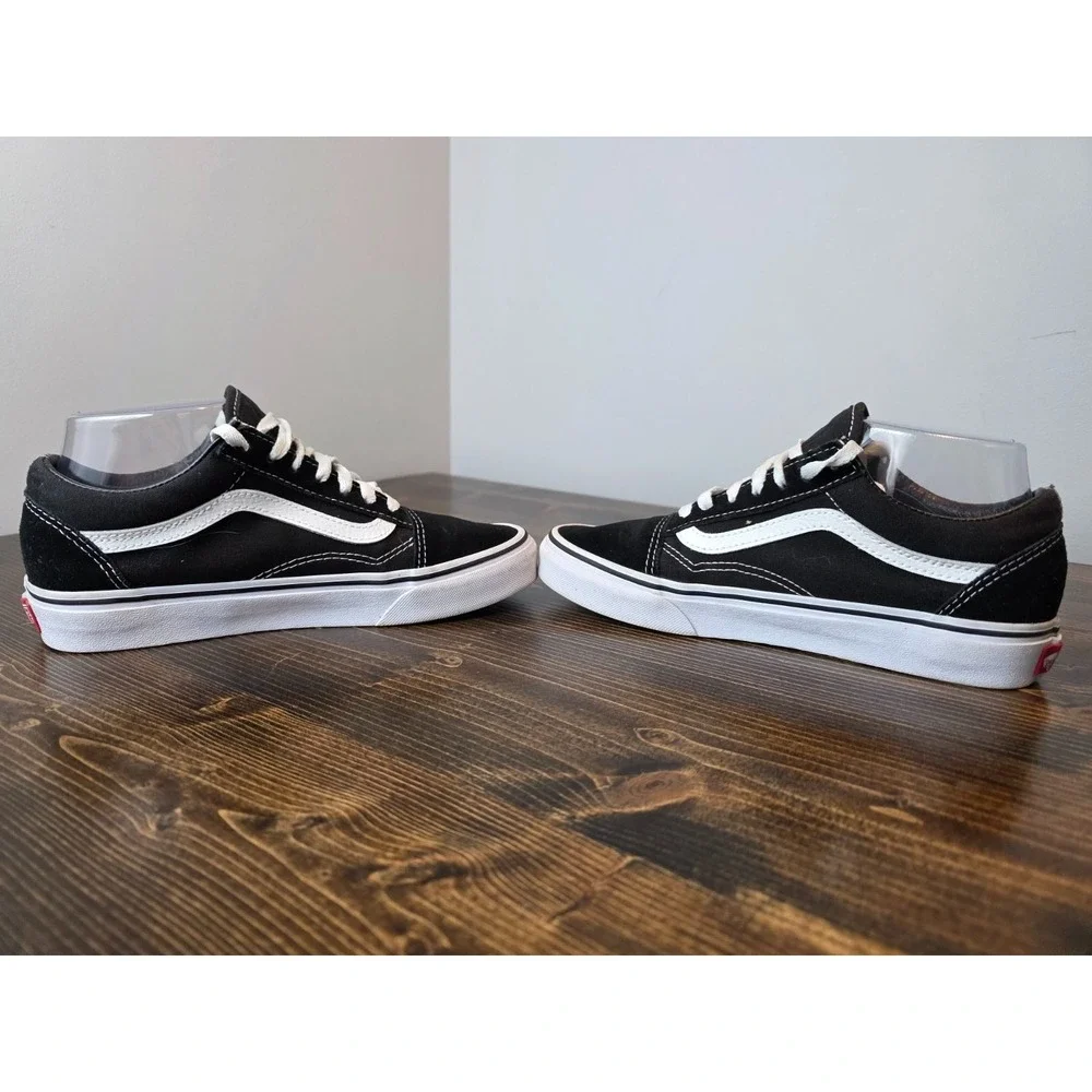 Vans Old Skool Men's Sneakers Size 5 Women's 6.5 Black Suede Canvas Casual Shoes